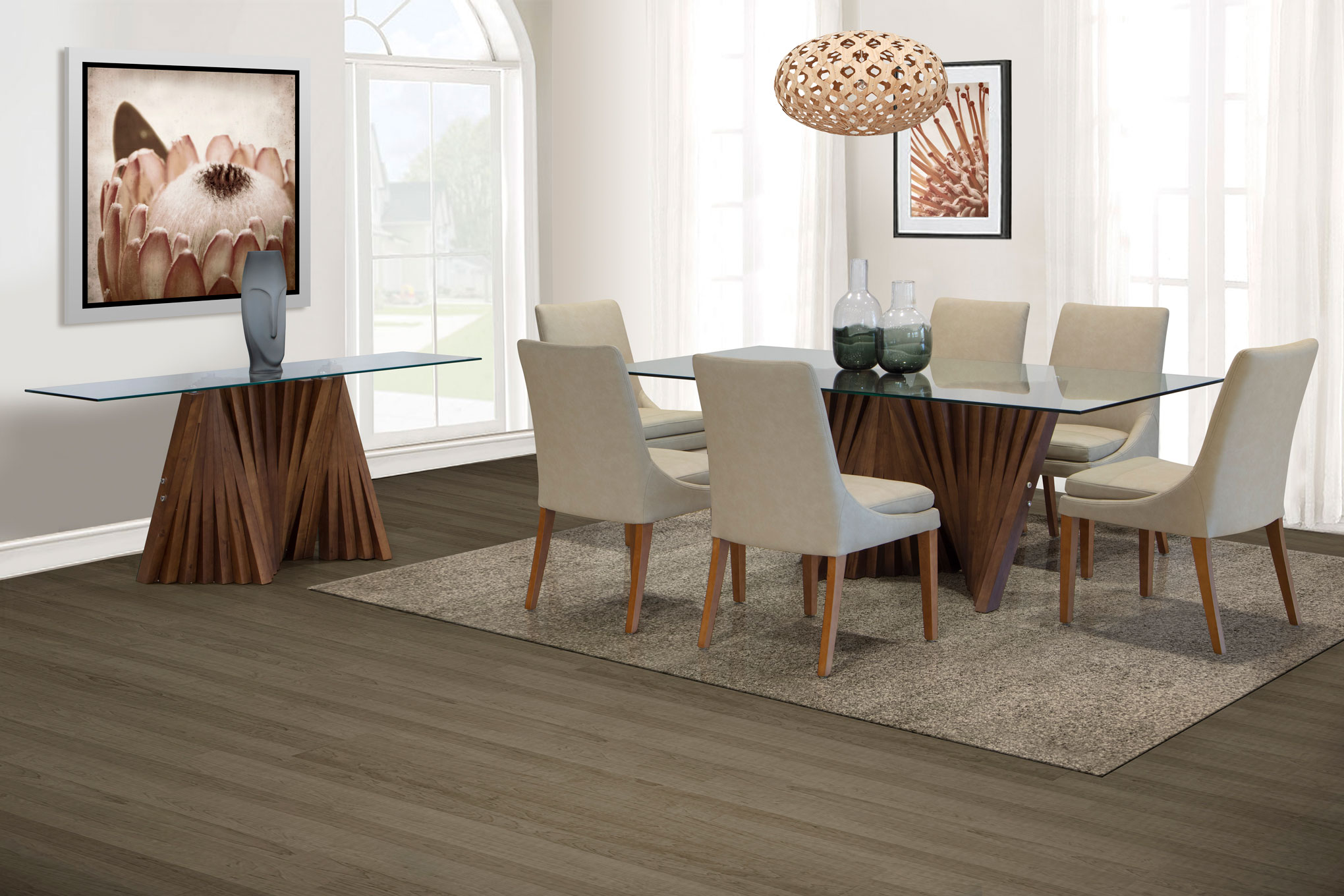 Sicily 7 Piece Dining Room Suite - Sedgars Home | Stunning Contemporary
