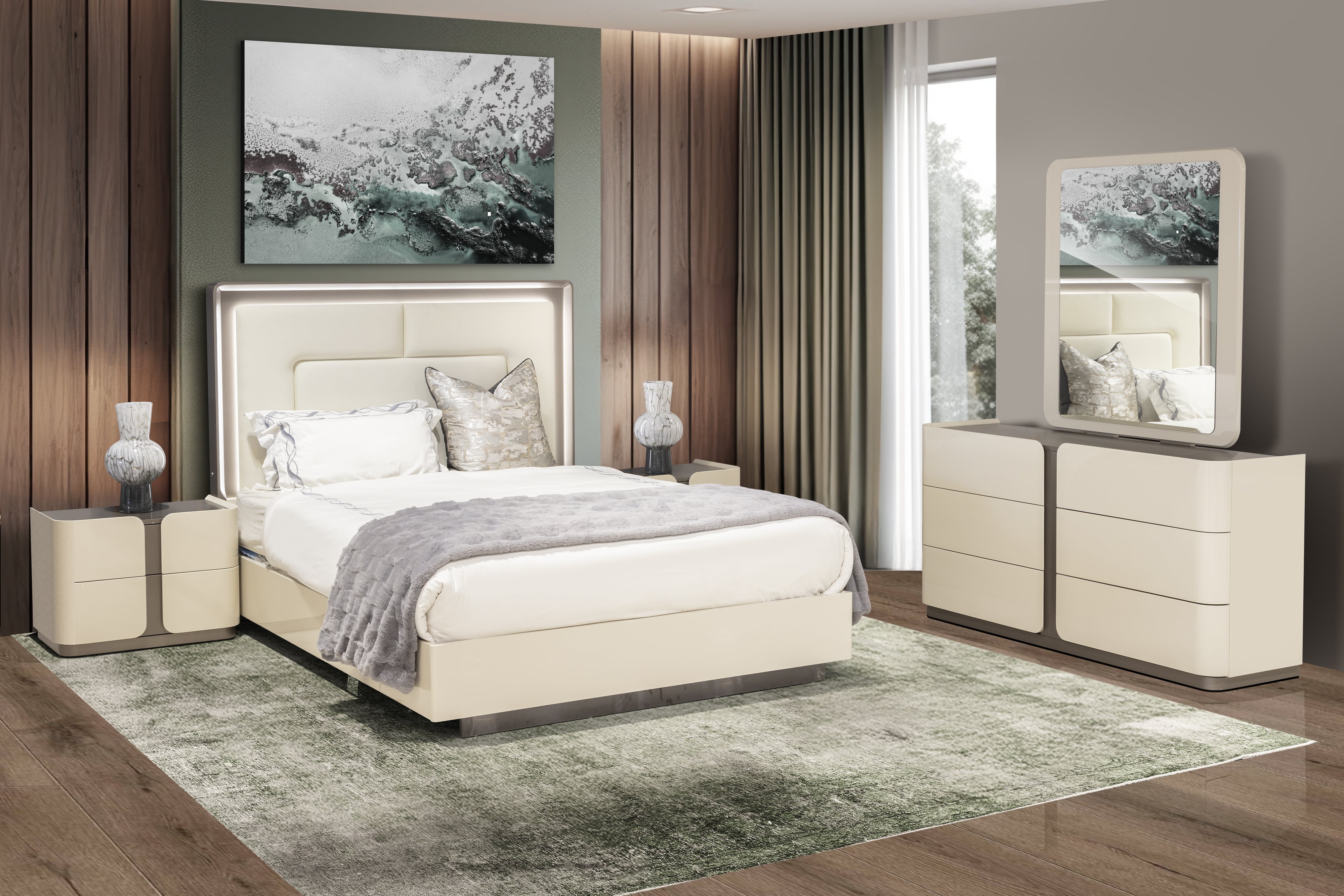 Donato Bedroom Suite (Cream)